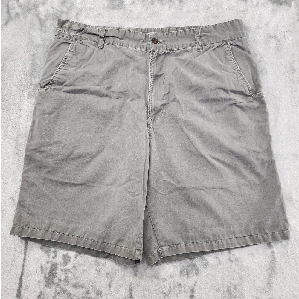 Woolrich‎ Shorts Mens 38 Gray Khaki Cotton Chino Office Workwear Preppy Casual